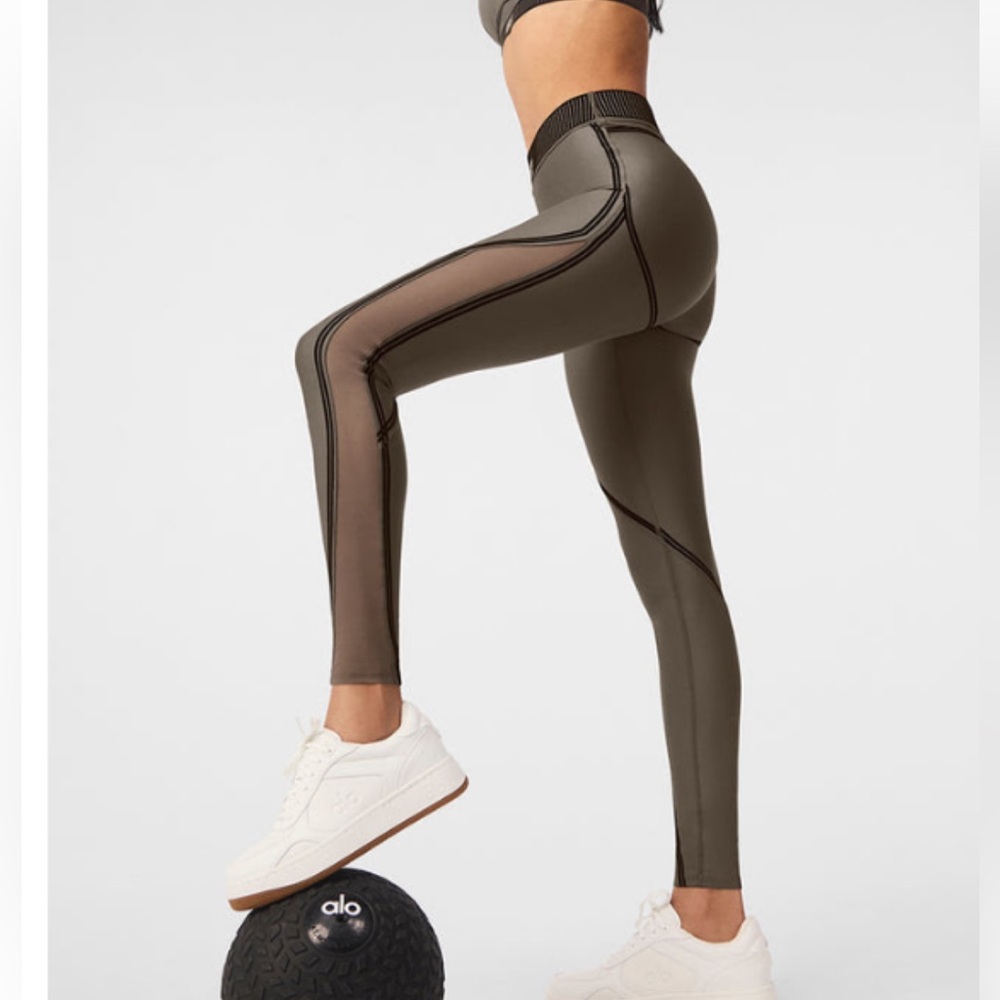 Alo yoga airlift mesh line up high waist legging